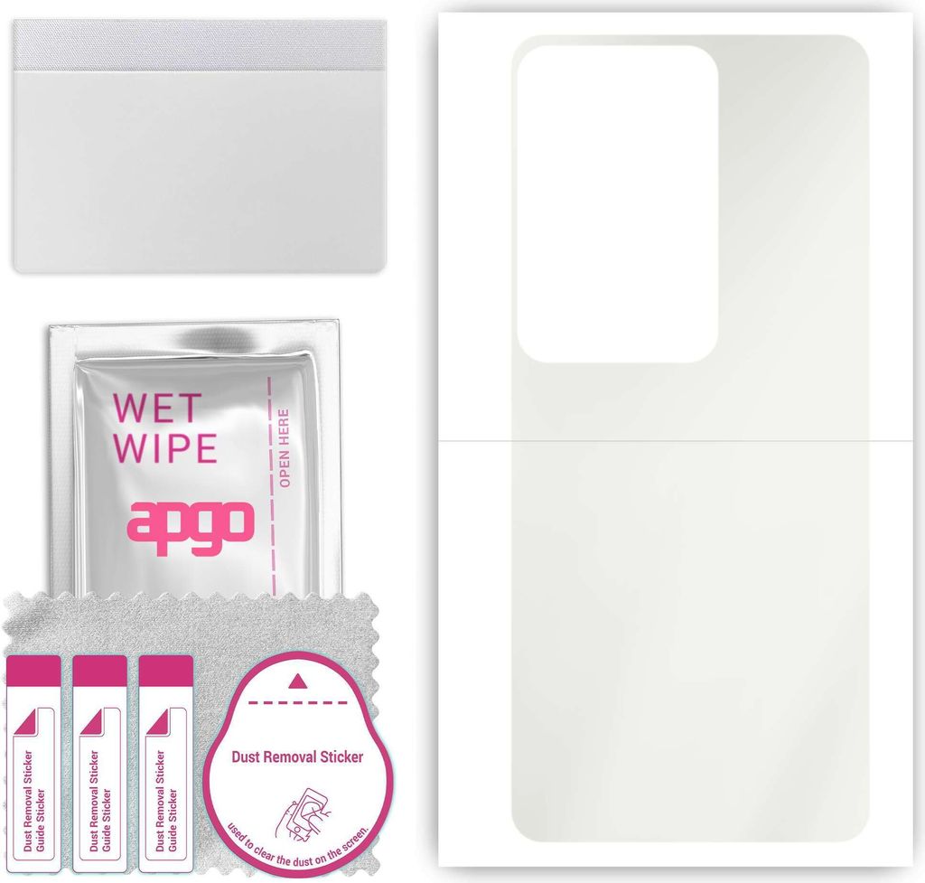 apgo Rückseite Schutzfolie, Matt, kompatibel mit Oppo F25 Pro 5G, Hinten Hydrogel-Displayschutzfolie mit Positionierhilfe, kratzfest, einfache Mon...