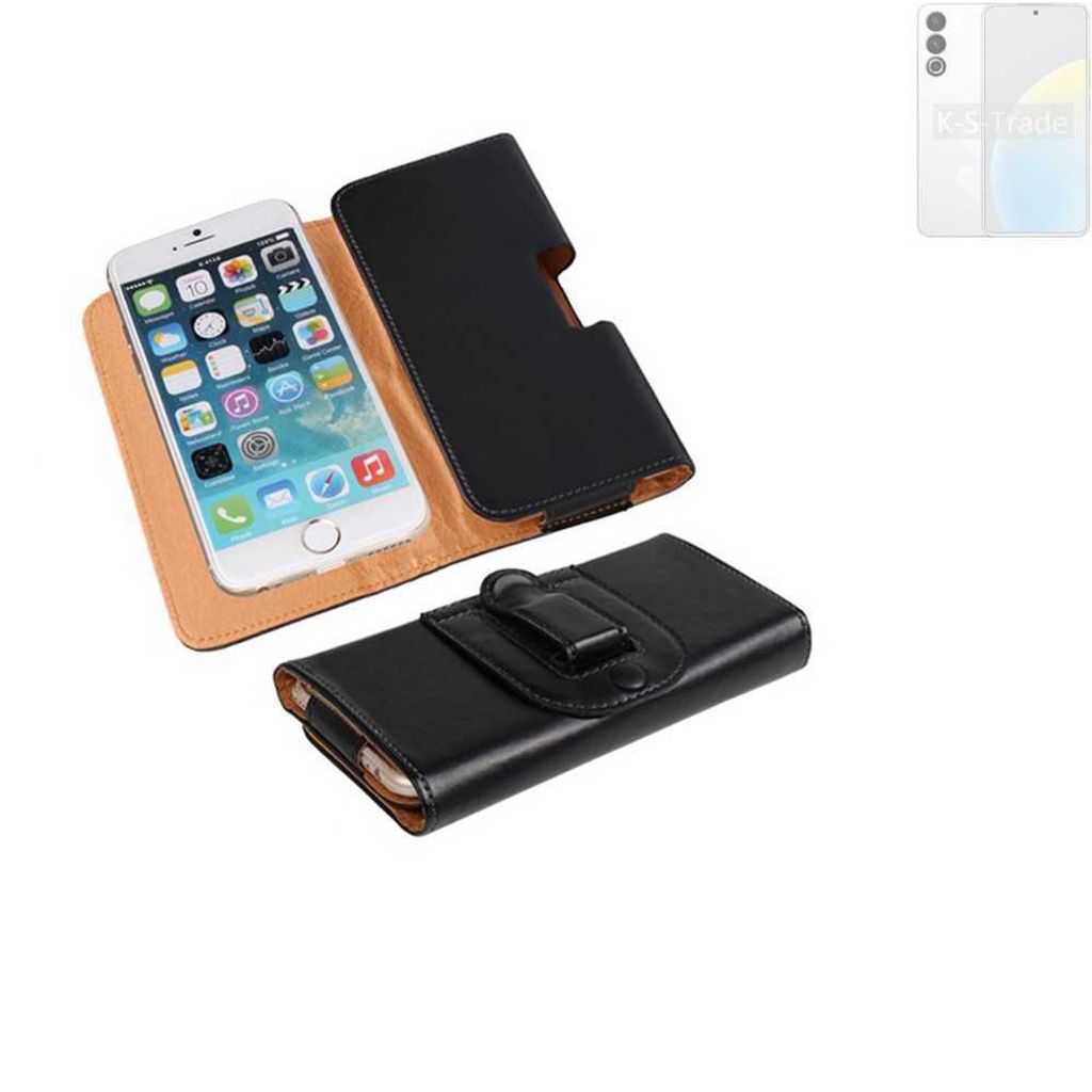 K-S-Trade Schützhülle Handyhülle kompatibel mit Meizu 20 Classic Holster Gürtel Tasche Schutzhülle Handy-Tasche Smartphone Case Seitentasche