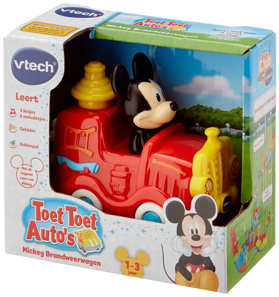 Vtech Toet Toet Bolides Disney Mickey Camion de Pompier Interactif
