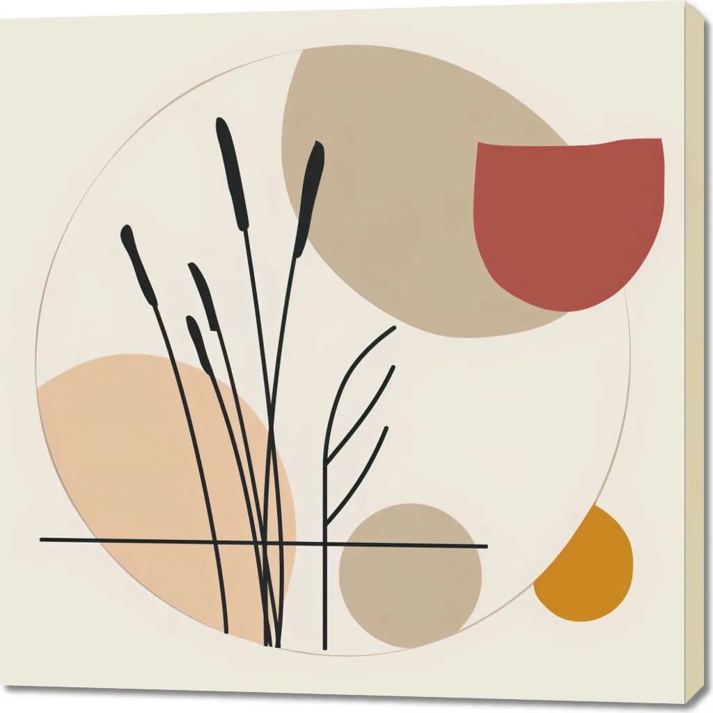 Quadro Astratto 100x100 cm Toni Terra e Pastello | Design d'Elite