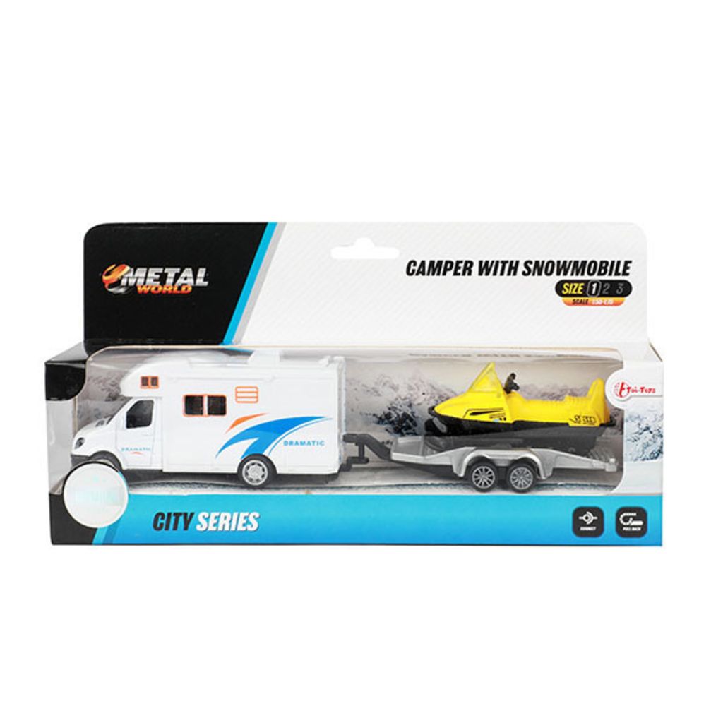Metal World Camper i skuter śnieżny na przyczepie Zdjęcie produktu 