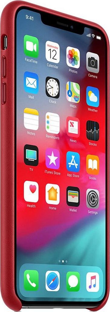 Kožené pouzdro červené pro Apple iPhone Xs Max Obrázek produktu 