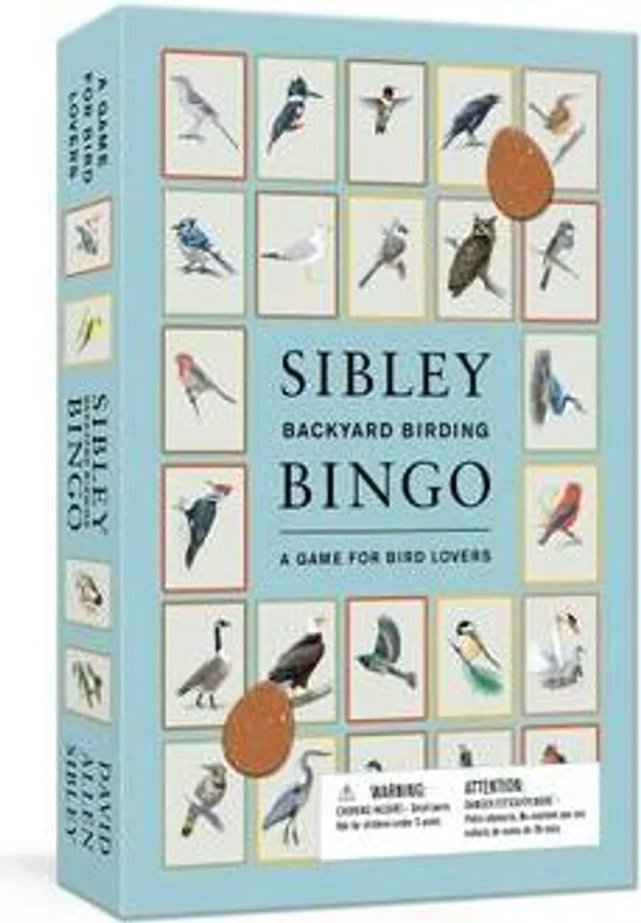 Sibley Backyard Birding Bingo avec illustrations naturalistes premium