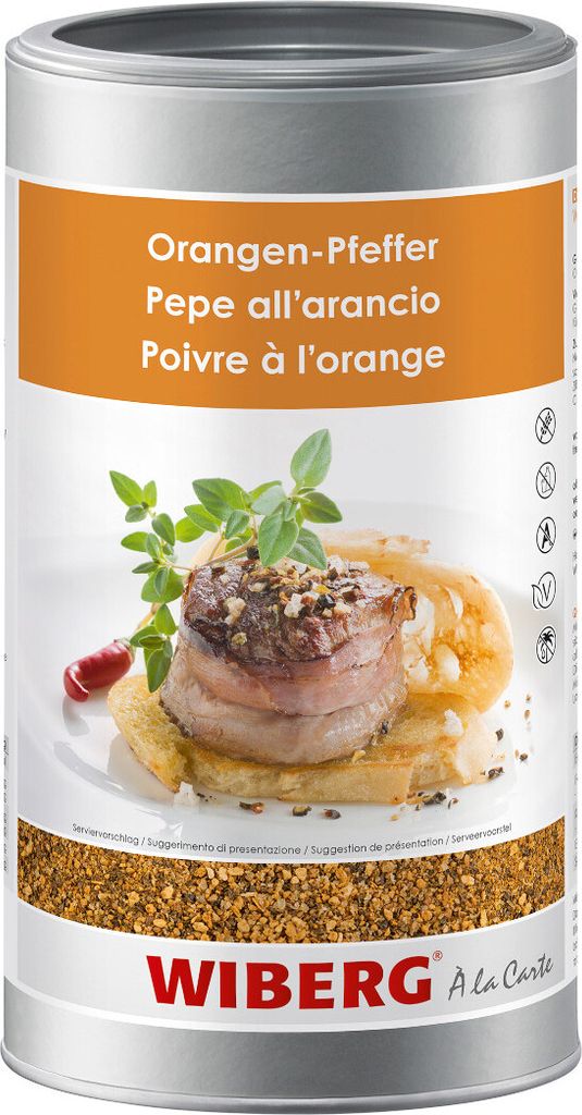 Wiberg Orangen Pfeffer Würzmischung vielseitig grob Packung 770g
