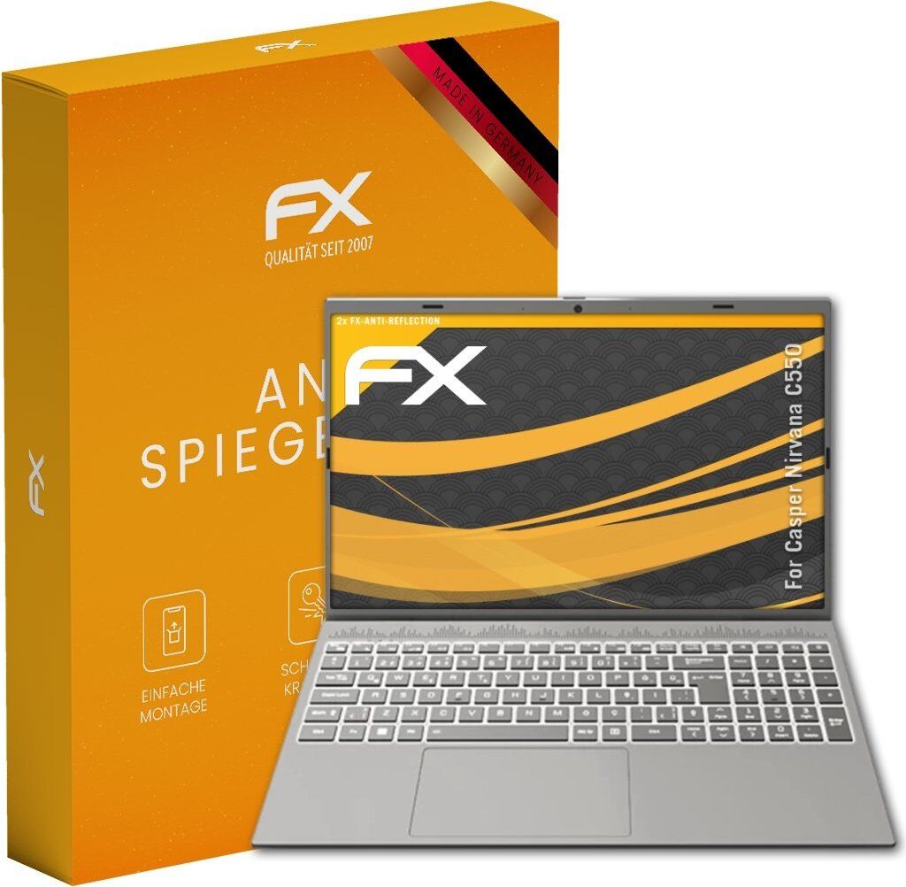 atFoliX FX-Antireflex 2x Schutzfolie kompatibel mit Casper Nirvana C550 Displayfolie