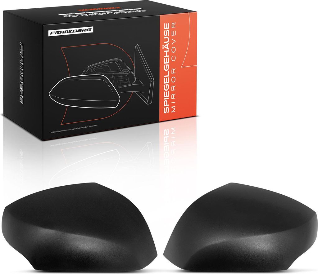 Frankberg 2x Spiegelkappe Vorne Links Rechts für Renault Megane CC EZ0/1 Megane III Coupe DZ0/1 2008-2017
