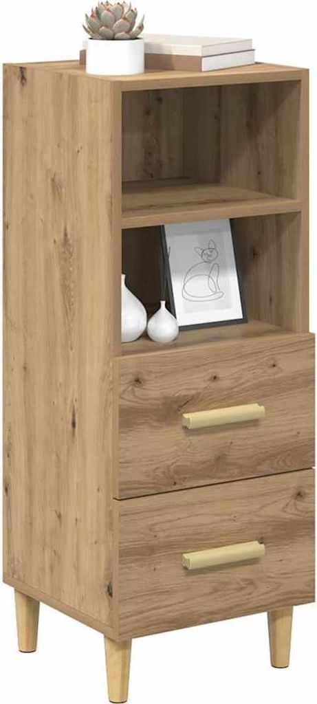 "im Diskont"Sideboard 1 PC Moderne für Wohnzimmer - Anrichte/Beistellschrank - Artisan-Eiche 34 x 34,5 x 90 cm Holzwerkstoff - Kommoden DEMöbel48519