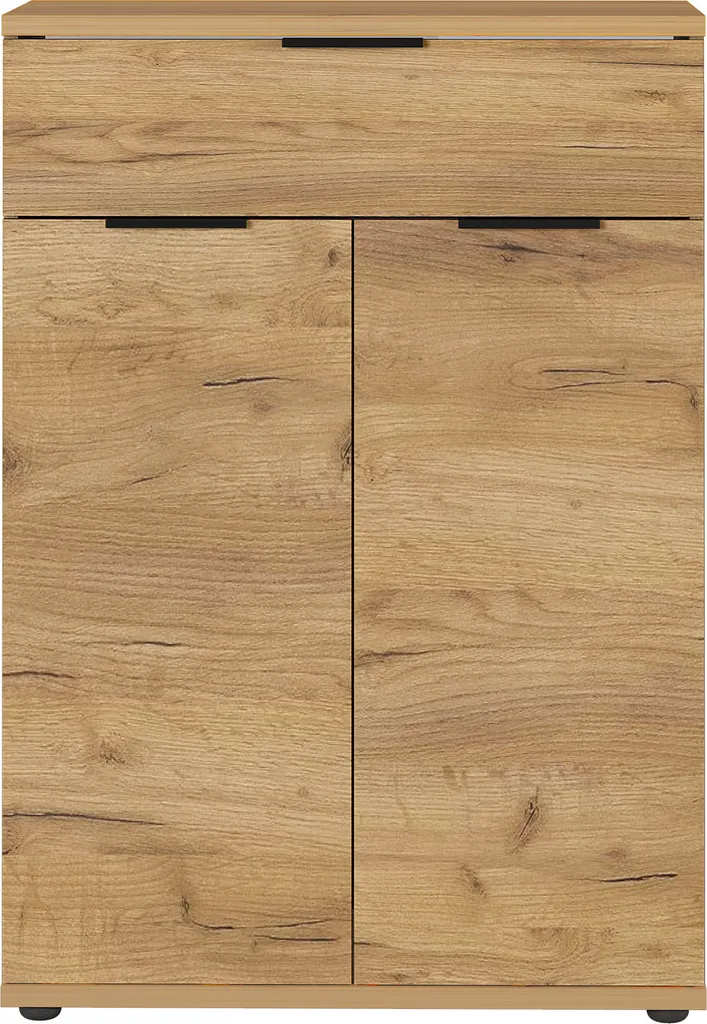 Banc de rangement chaussures bois brun Fremont Germania pour entrée sobre