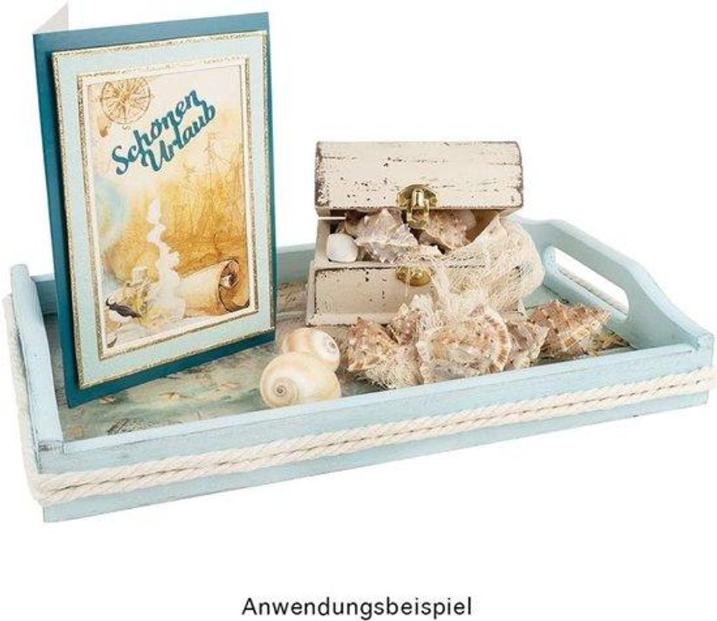 Holztablett unbehandelt 30x20x5cm
