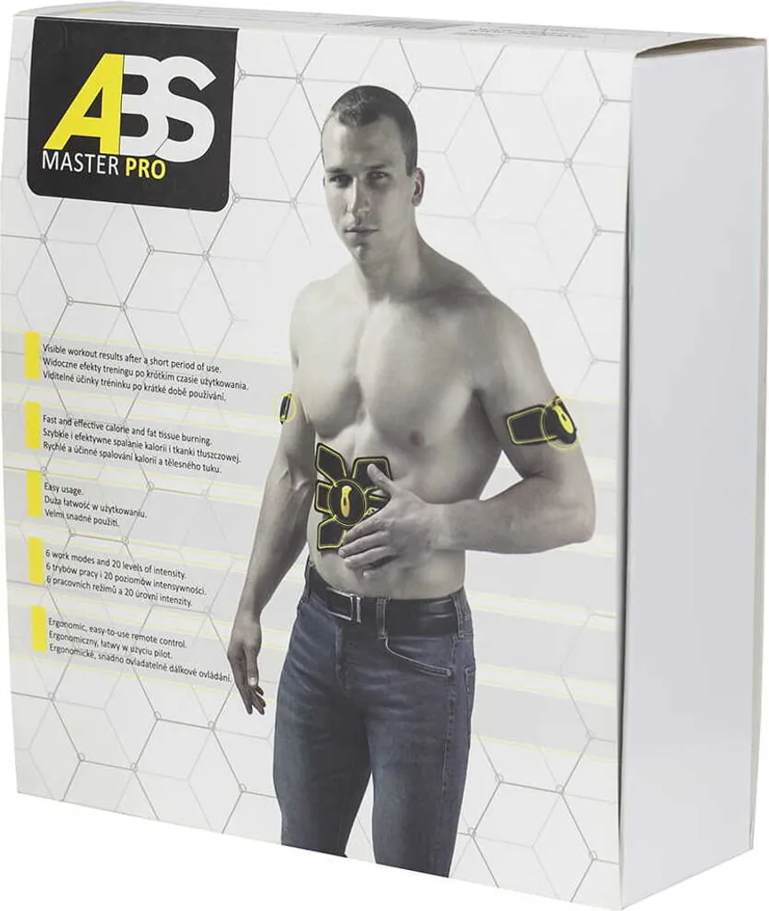 Electrostimulateur Abs Master Pro Nn HMS avec 6 Modes de Travail Intensif