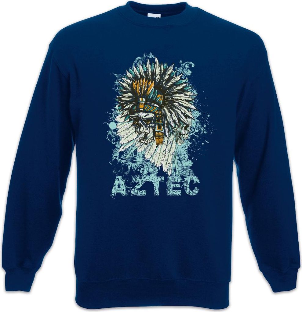 Urban Backwoods Dead Aztec Chief, Sweatshirt, Farbe: Navy, Größe: 2XL