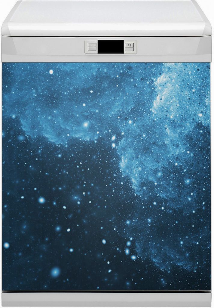 Geschirrspüle Magnet für Spülmaschine Magnetmatte Küche Magnete Dekorative 60x70 cm - Himmelsnacht