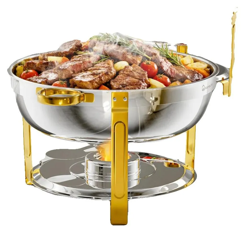 Duo Chafing Dish 8L pour Buffet de Mariage et Réceptions Festives