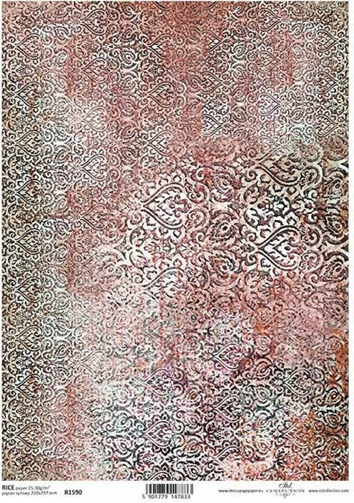 ITD Reispapier Decoupage Bastelpapier Serviettentechnik-R1590 - A4 - Orient 1