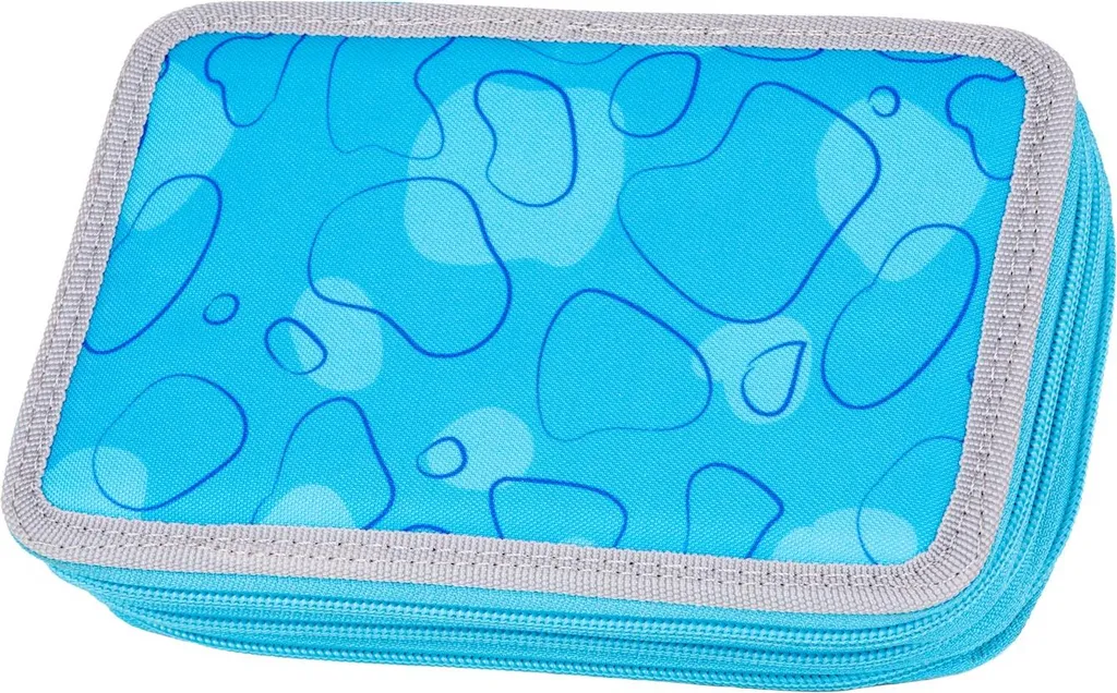 McNeill Trousse à Crayons Bubble Bleu Clair avec Trois Compartiments - 7