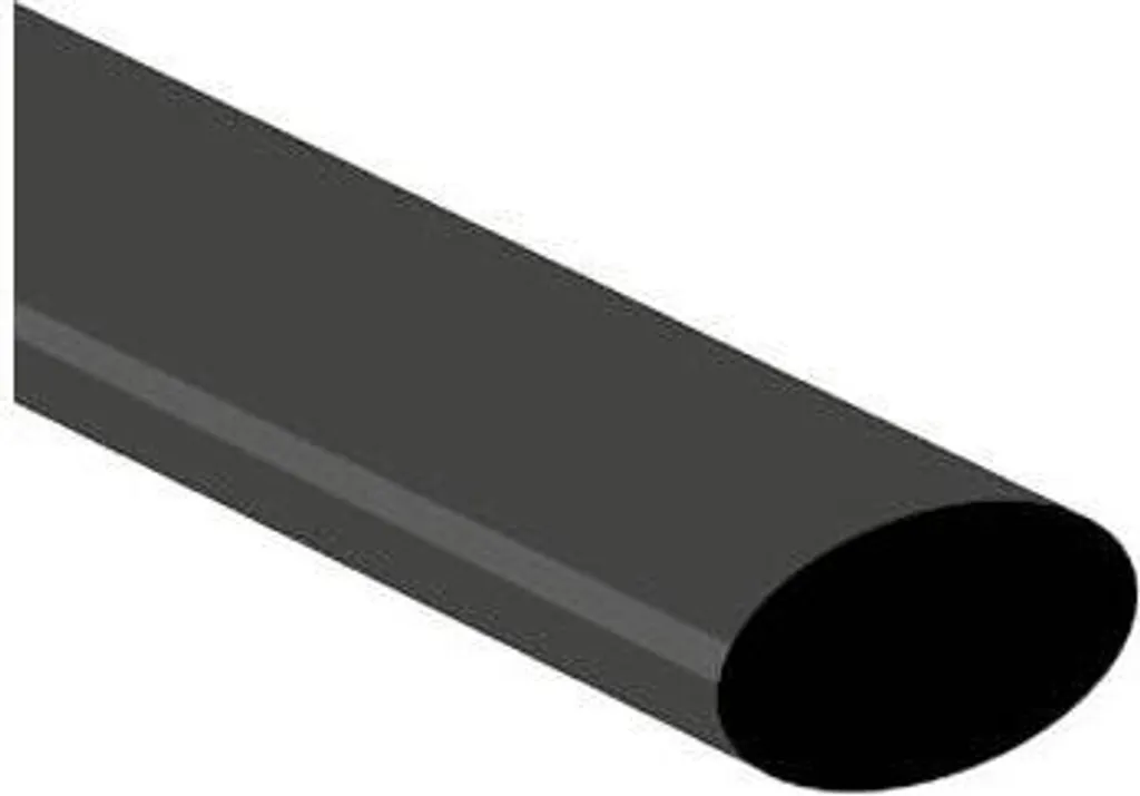 Gaine thermorétractable 19mm noire en lot de 25 pièces pour isolation