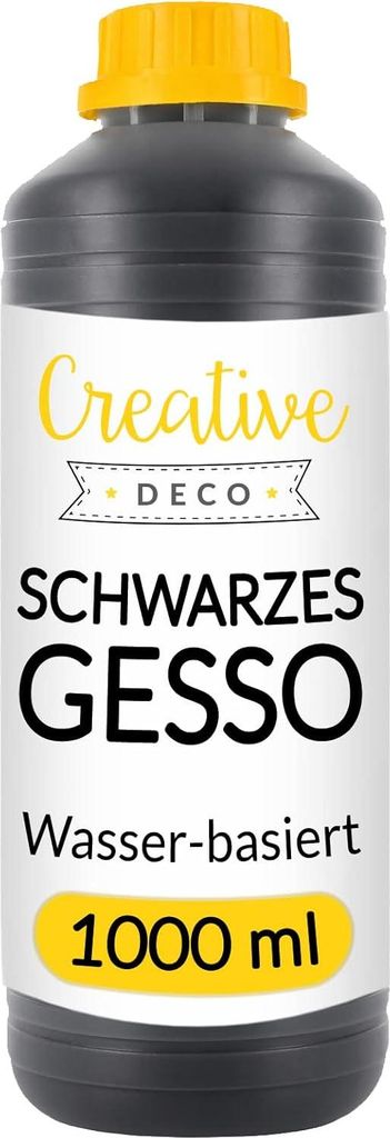 Creative Deco Czarny Grunt Malarski Gesso | 1L | Zdjęcie produktu 