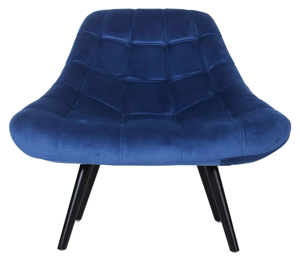 Fauteuil Confortable Velours Bleu Danios - Solution Déco Salon Design - 2