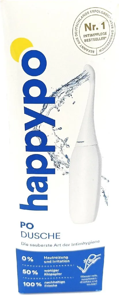 HappyPo 2.0 Douche Anale Blanche Ergonomique Produit Seconde Main - 2