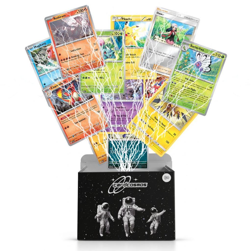 Pokémon Karten Set Englisch – 50 Karten inkl. 6 Holo + 100 Produktbild 