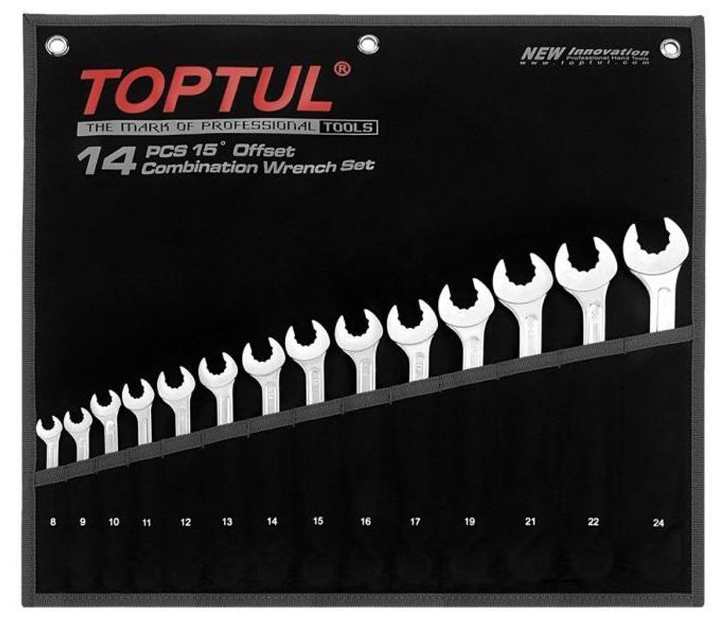 TOPTUL Ring- / Gabelschlüsselsatz GPAQ1402 2,046kg