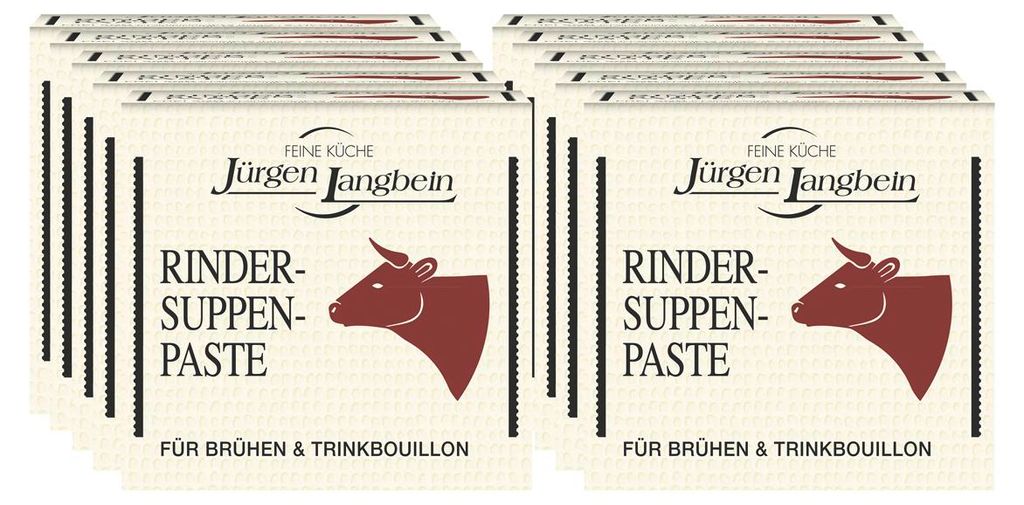 Jürgen Langbein Rinder Suppen Paste für Trinkbouillons 50g Produktbild 