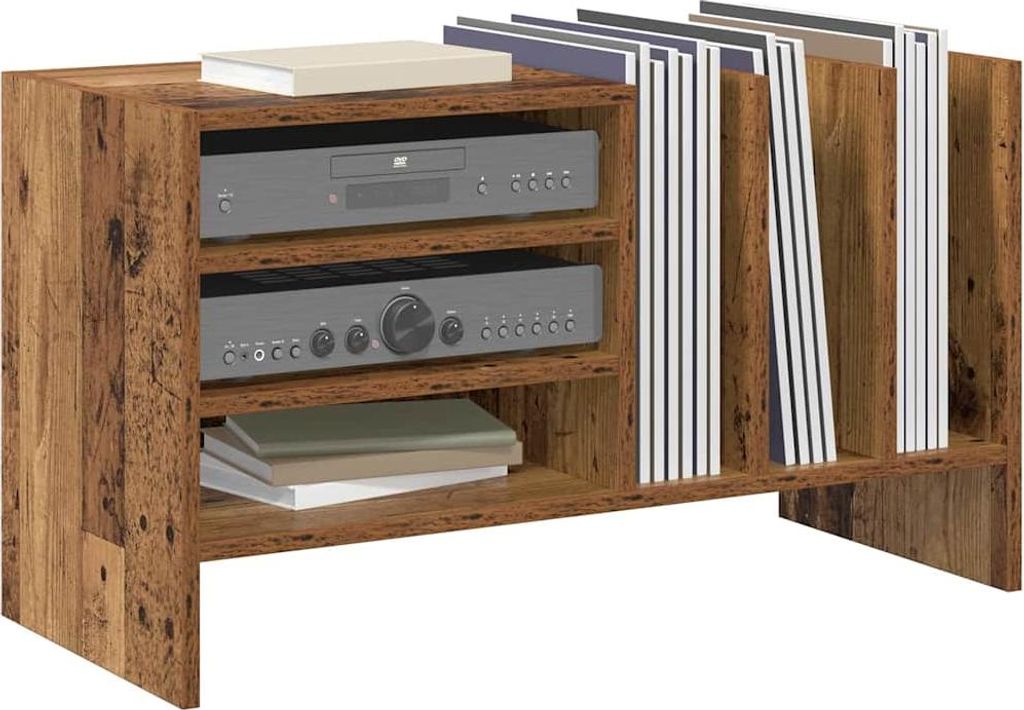 Langlebige Schallplattenschrank Altholz 78,5 x 35 x 45cm Holzwerkstoff - Möbel957696 - CD- & DVD-Regale