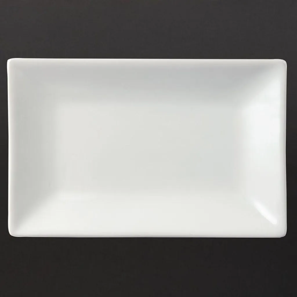 Olympia Whiteware Piatti Rettangolari 20x13 cm Porcellana Hotel Pack 6