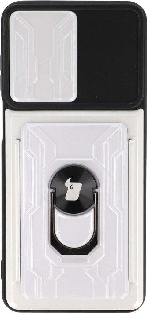 Bizon Case Camshield Kartensteckplatzring für Moto G22, weiß