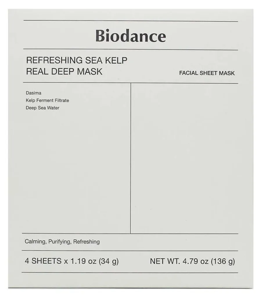 Masque Biodance Real Deep soin fraîcheur après soleil boîte de soin