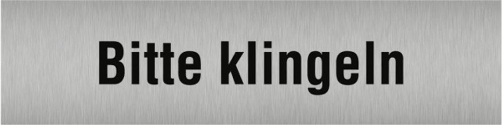 Dreifke Aufkleber - Piktogramm Bitte klingeln, Edelstahl, selbstklebend, 160...