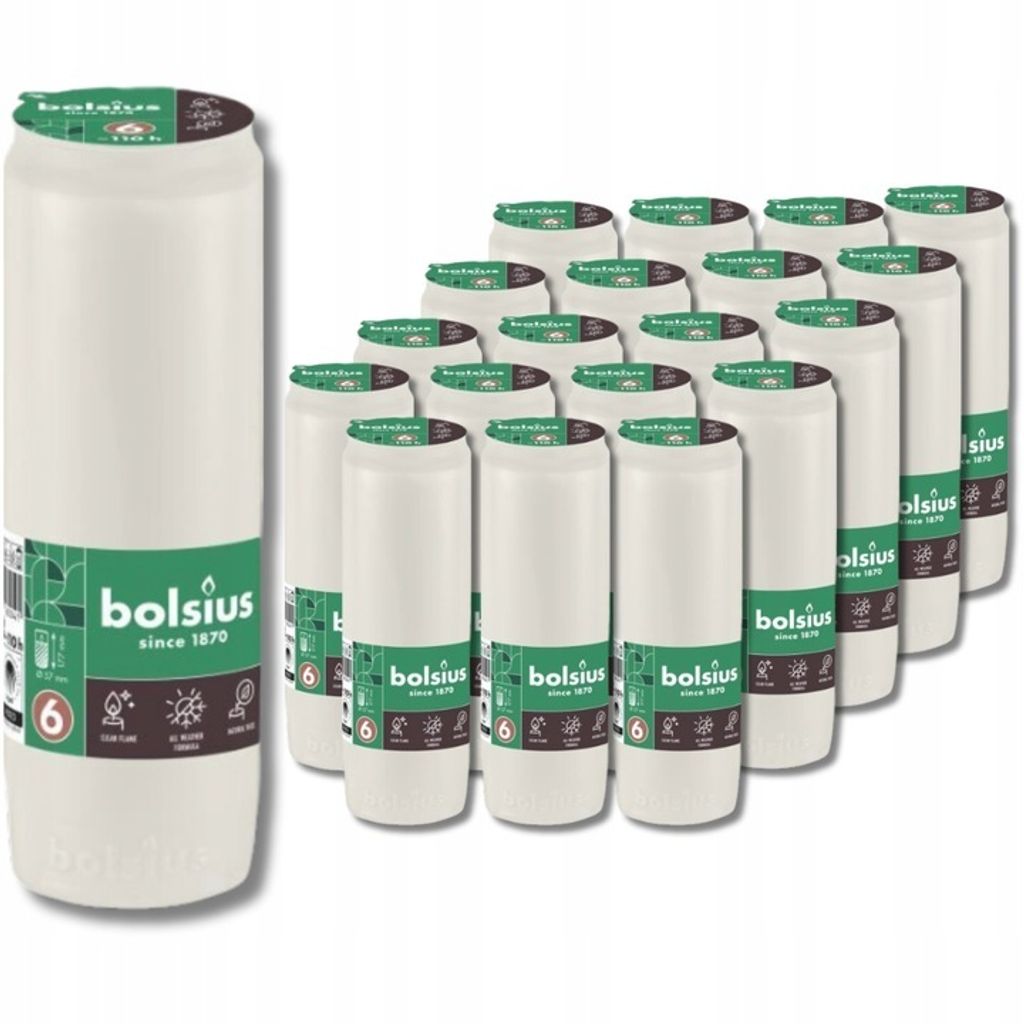 Vložky do olejových sviečok Bolsius RC6 110h 20 kusov Obrázok produktu 