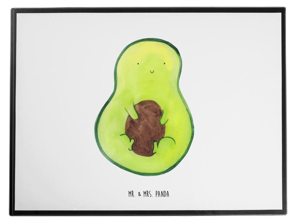 Mr. & Mrs. Panda Schreibunterlage Avocado Kern - Weiß - Produktbild 