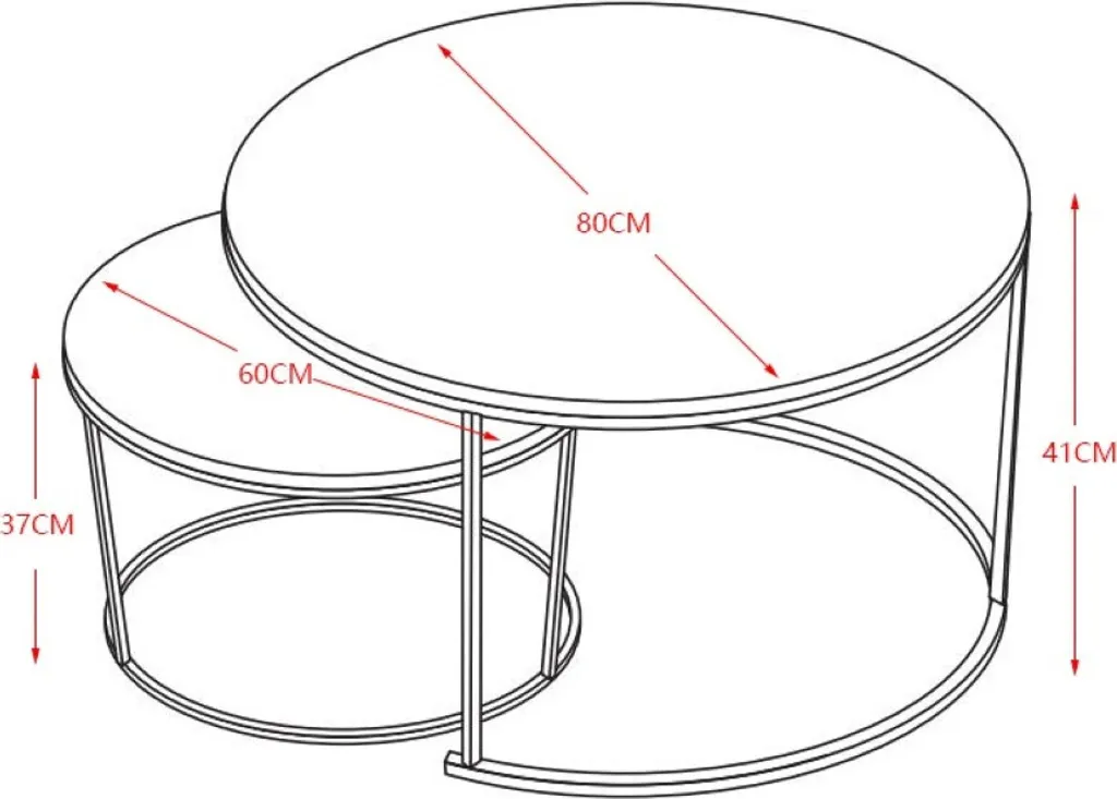 Ensemble de Tables de Salon Modulables Gain de Place Blanc Marbré
