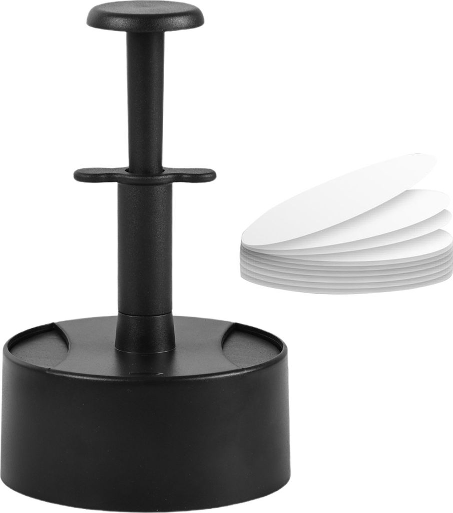 Runde Burger-Fleischpresse mit Silikonpapier, einfach zu bedienendes manuelles Küchenwerkzeug für perfekt geformte Patties, Burgerpresse