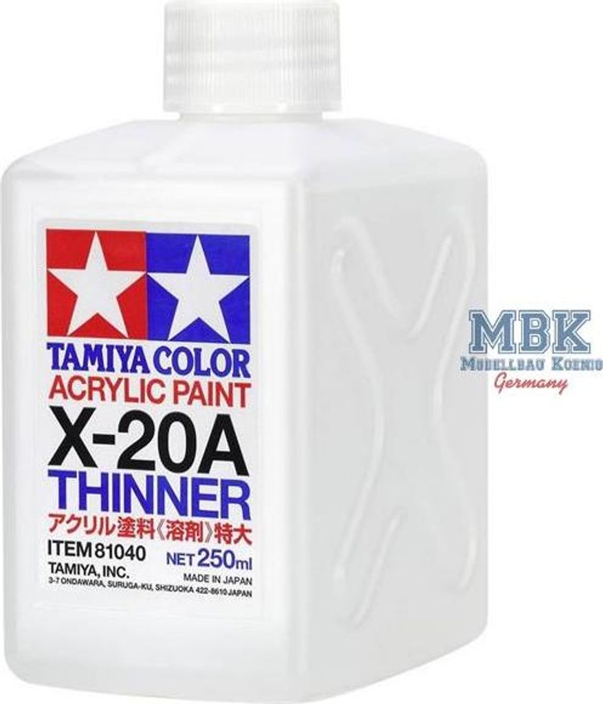 TAMIYA 81040 X-20A Acrylic Thinner - Verdünner 250ml