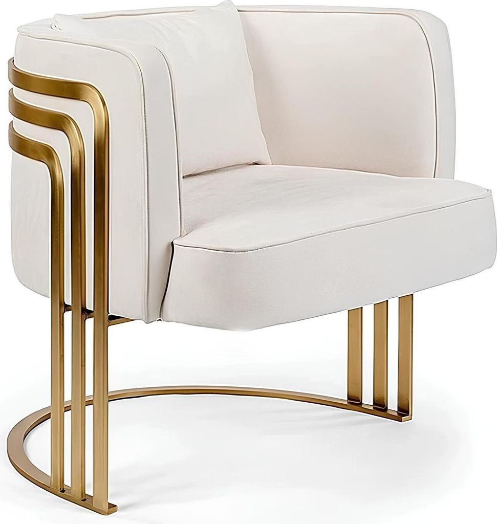 Sessel Club Lounge Designer Lehn Stuhl Polster Sofa 1 Sitzer Fernseh Samt Neu