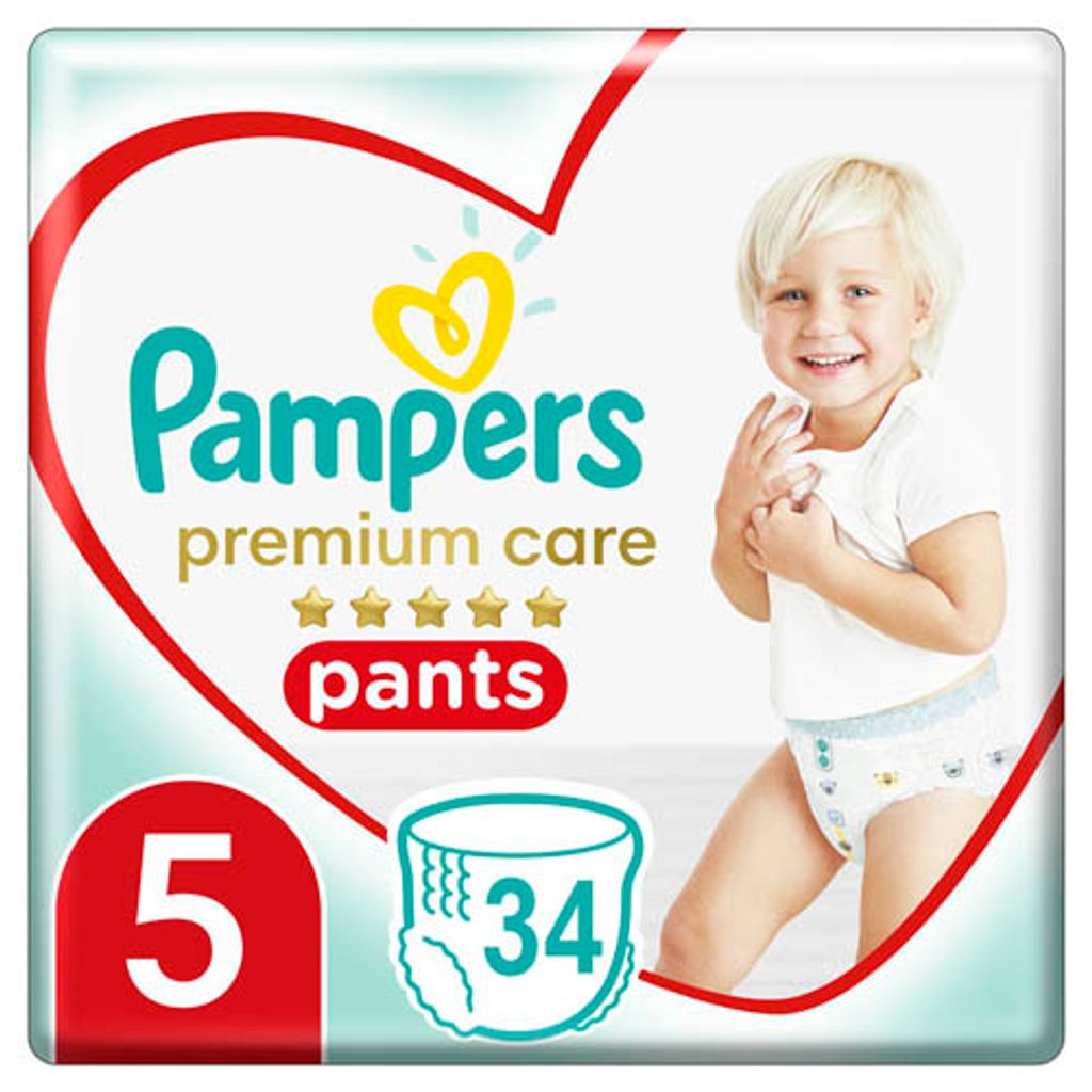 Pampers Premium Care Windelhosen Größe 5, 34 Stück