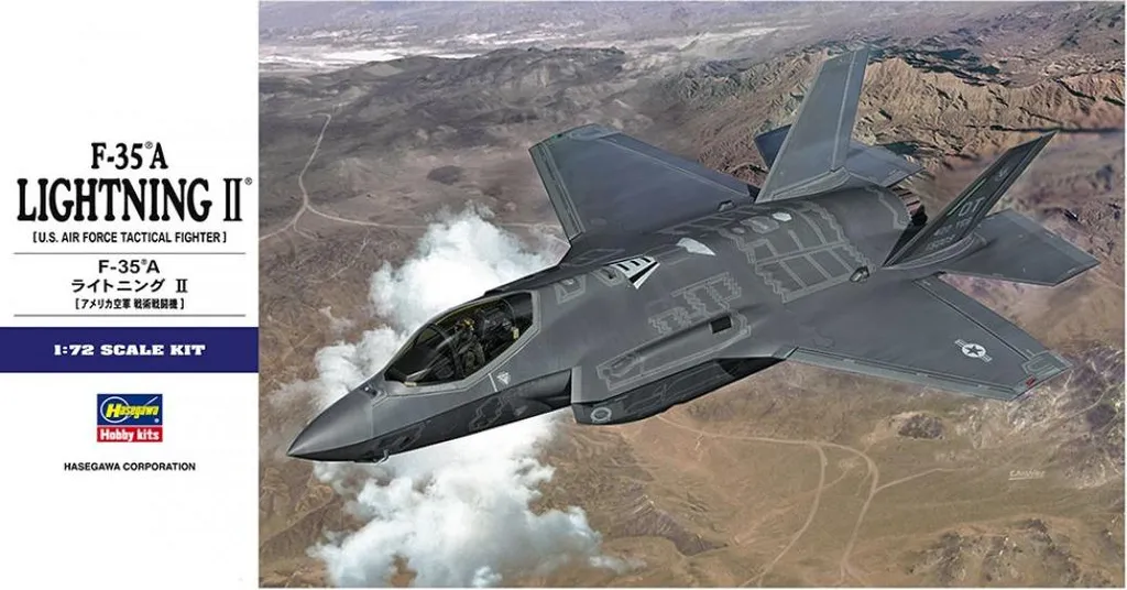 Maquette F-35A Lightning II Hasegawa 1/72 - Kit avion de chasse