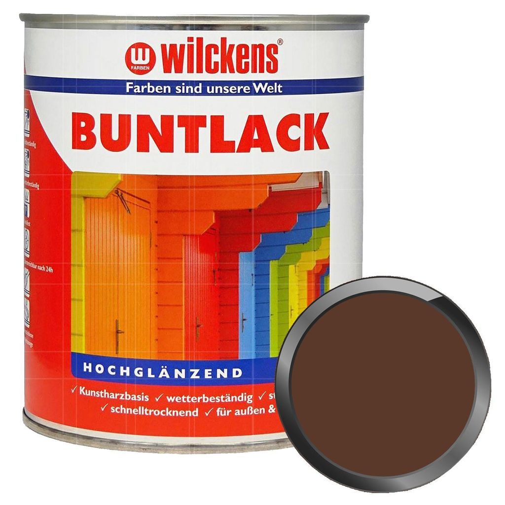 WILCKENS Buntlack Hochglänzend 0.375 Liter RAL 8011 Produktbild 