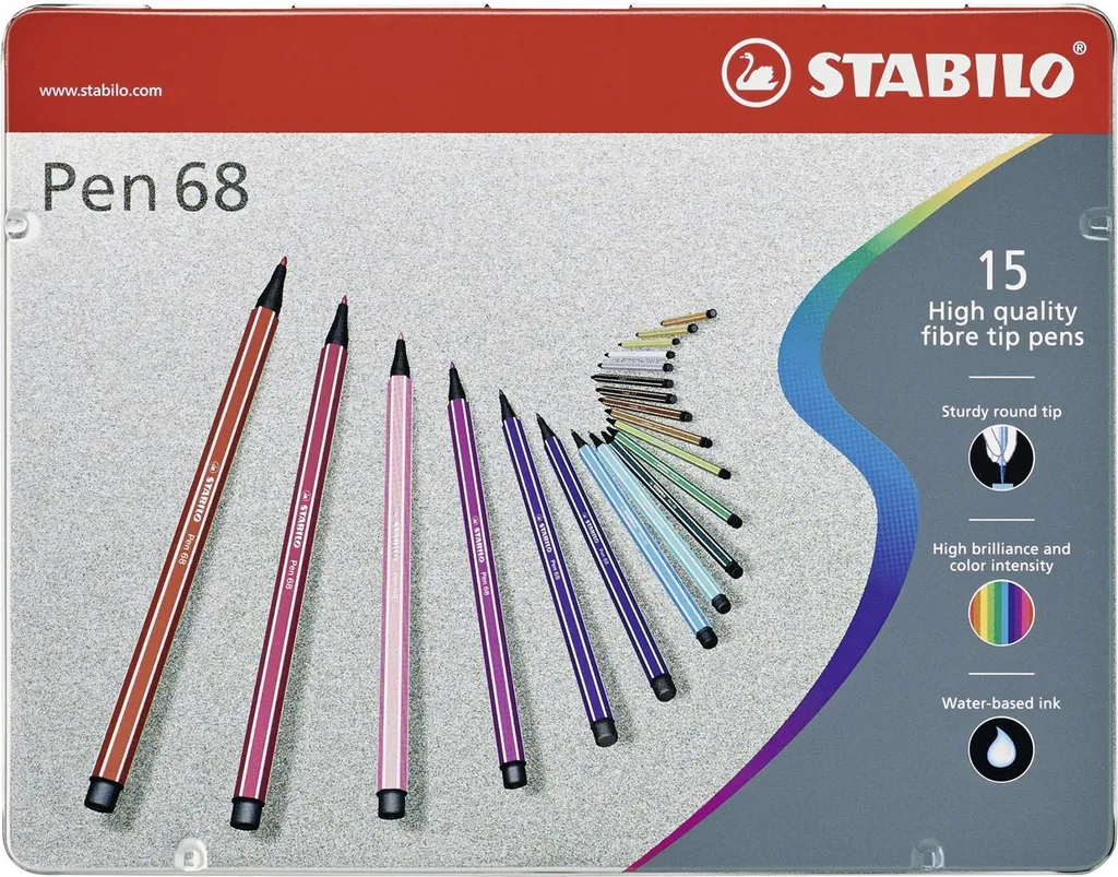 Offerta STABILO Pen 68 Mini 15pz | Il Classico in Formato Tascabile