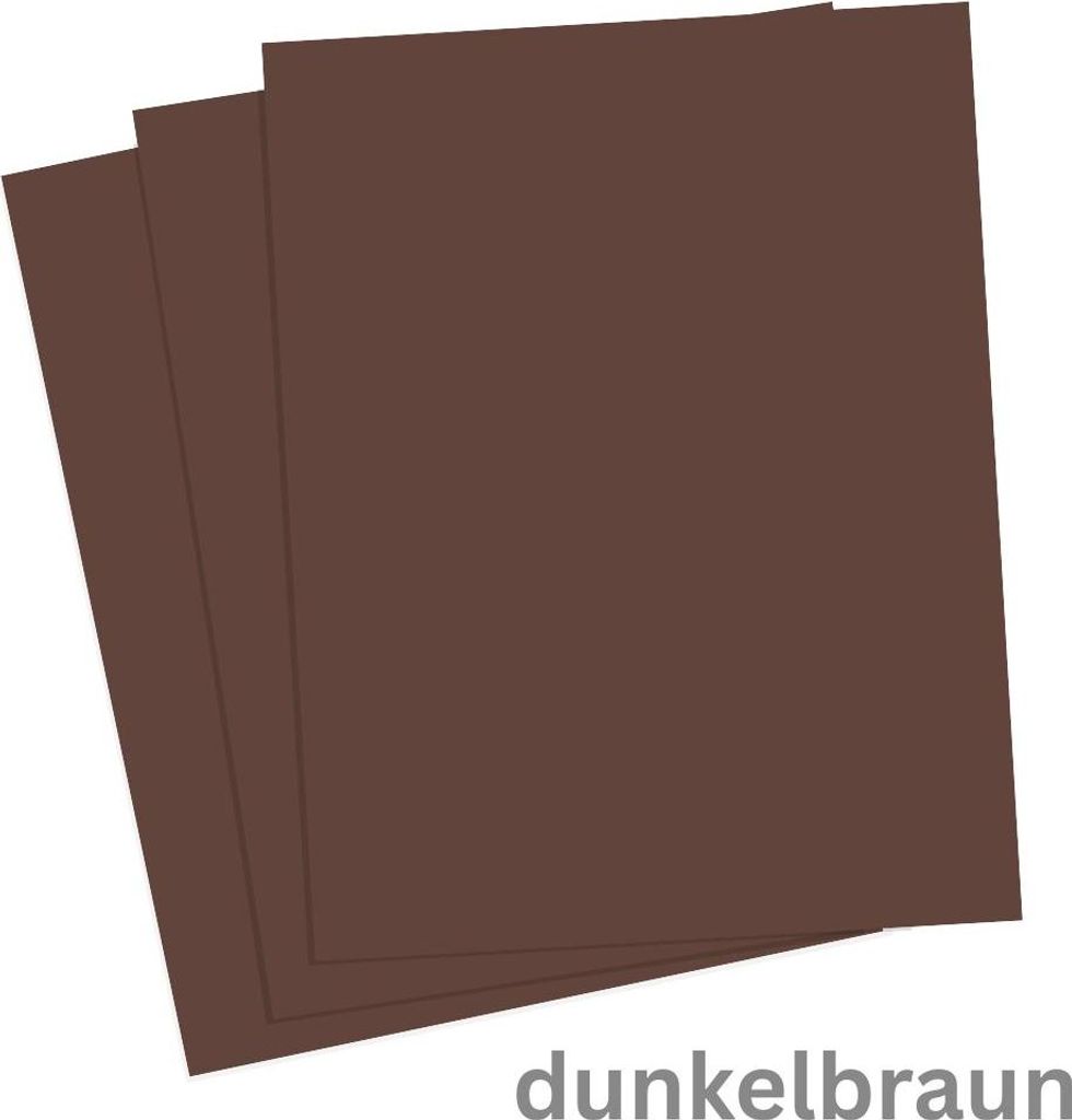 folia Tonpapier (B)500 x (H)700 mm 130 g/qm dunkelbraun 10 Blatt