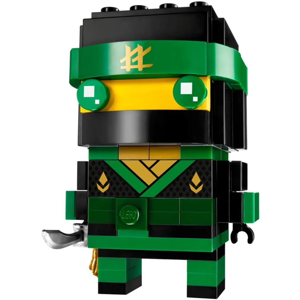 Tête de brique Ninjago Lloyd - Accessoire de bureau et rangement LEGO vert - 3