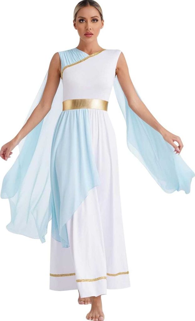 Costume da donna da dea greca - taglia L - abito antico per Immagine del prodotto 
