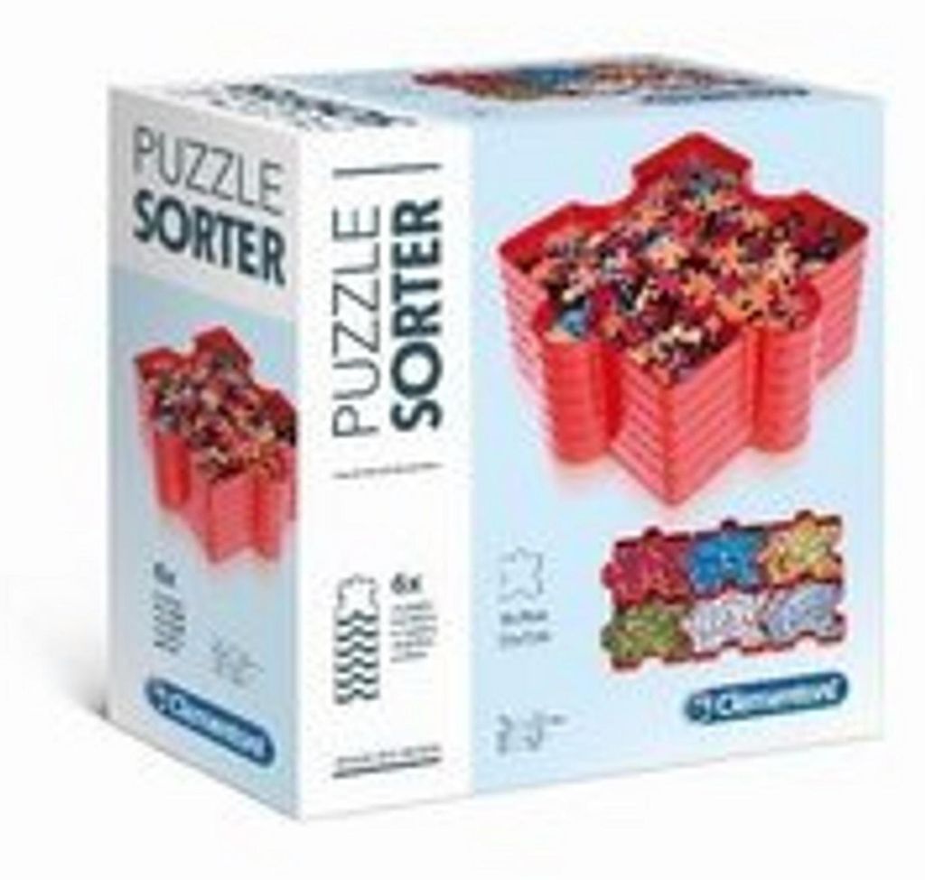 Clementoni 37040, Puzzle-Sortiertablett, Rot Produktbild 