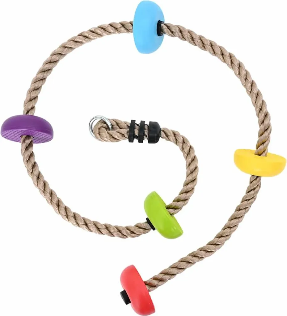 Corde d'escalade 10,5mm multicolore résistante en polyester 201cm de long - 3