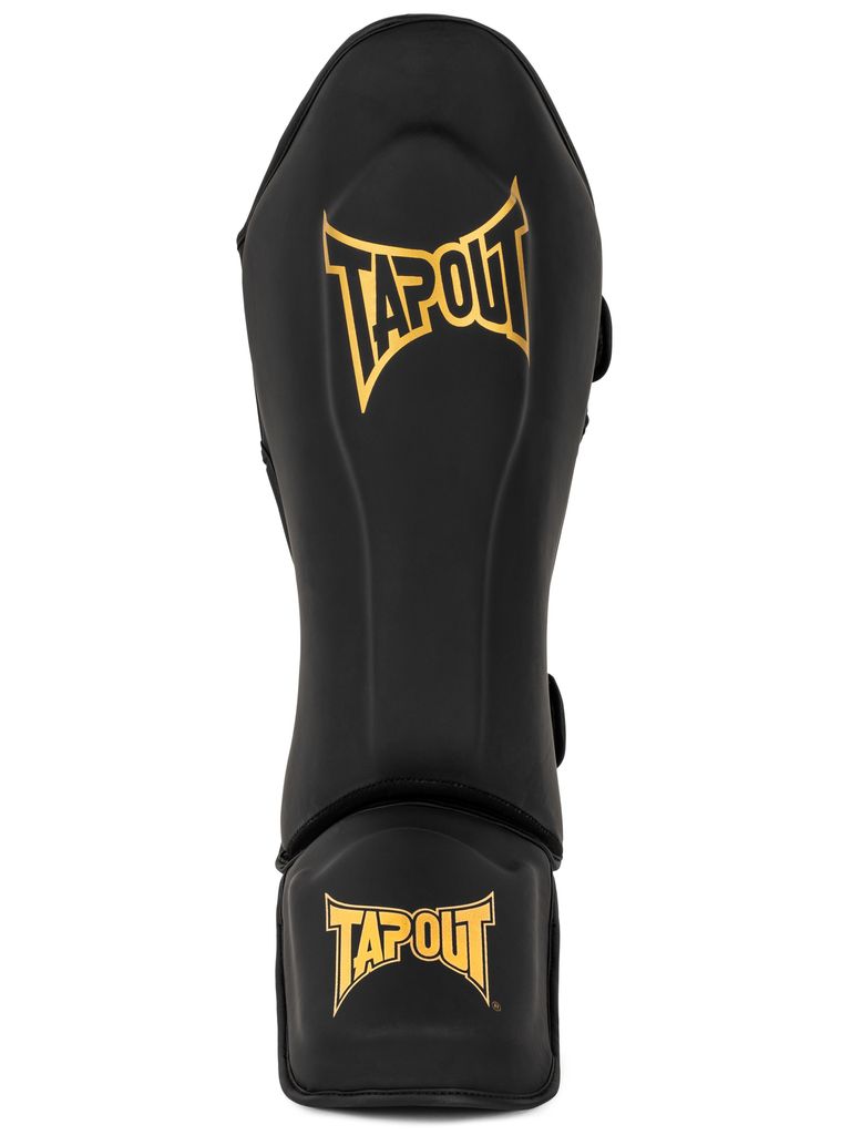 Schienbeinschoner aus Kunstleder (1 Paar) CORREY Black/Gold S/M Tapout