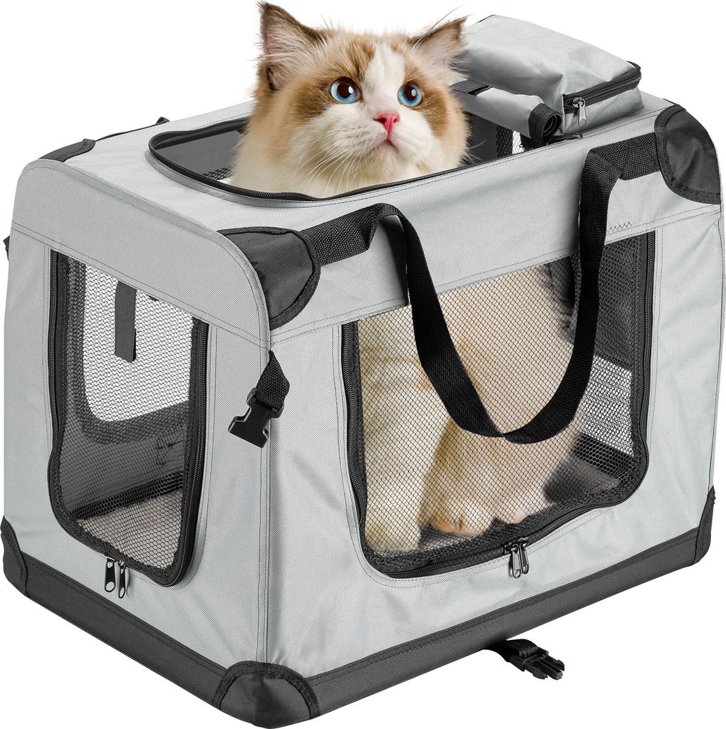Fudajo Faltbare Transportbox für Hunde, Katzen M Produktbild 