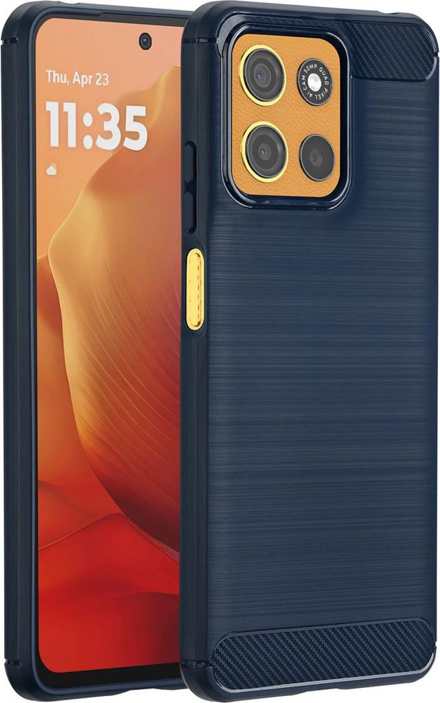 imoshion Brushed Back Cover Motorola Moto G15 / G15 Power - Dunkelblau