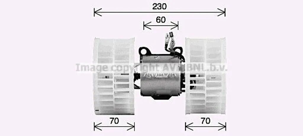 Moteur ventilation chauffage pour Classe E : réparation OE 1248200608
